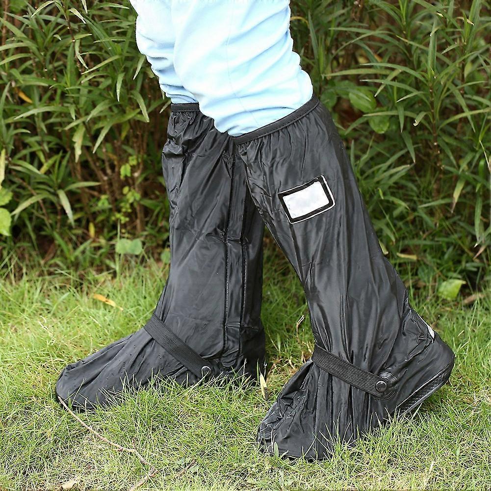 Waterproof Non Slip Motorcycle Cycling Shoe Covers for Rain and Snow Black S