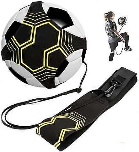 ציוד אימון כדורגל עם חגורה וחבל אלסטי. מושלם לשיפור מיומנויות כדורגל התאמה לכדורים בגודל 3 4 5, ילדים ומבוגרים
