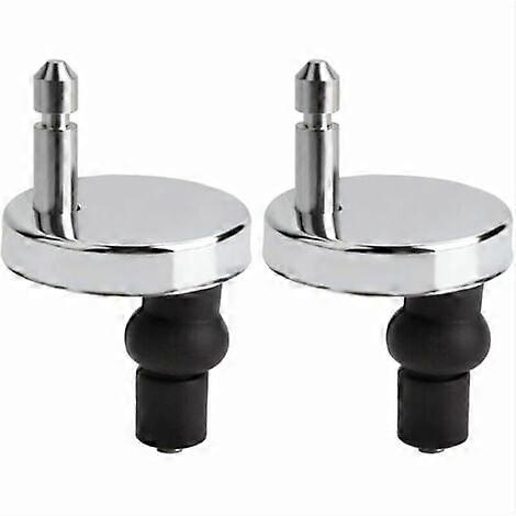 Lot de 2 charnières de fixation universelles pour abattant de WC, couvercle de WC, fixation pour abattant de WC, fixation de remplacement pour abattant de WC