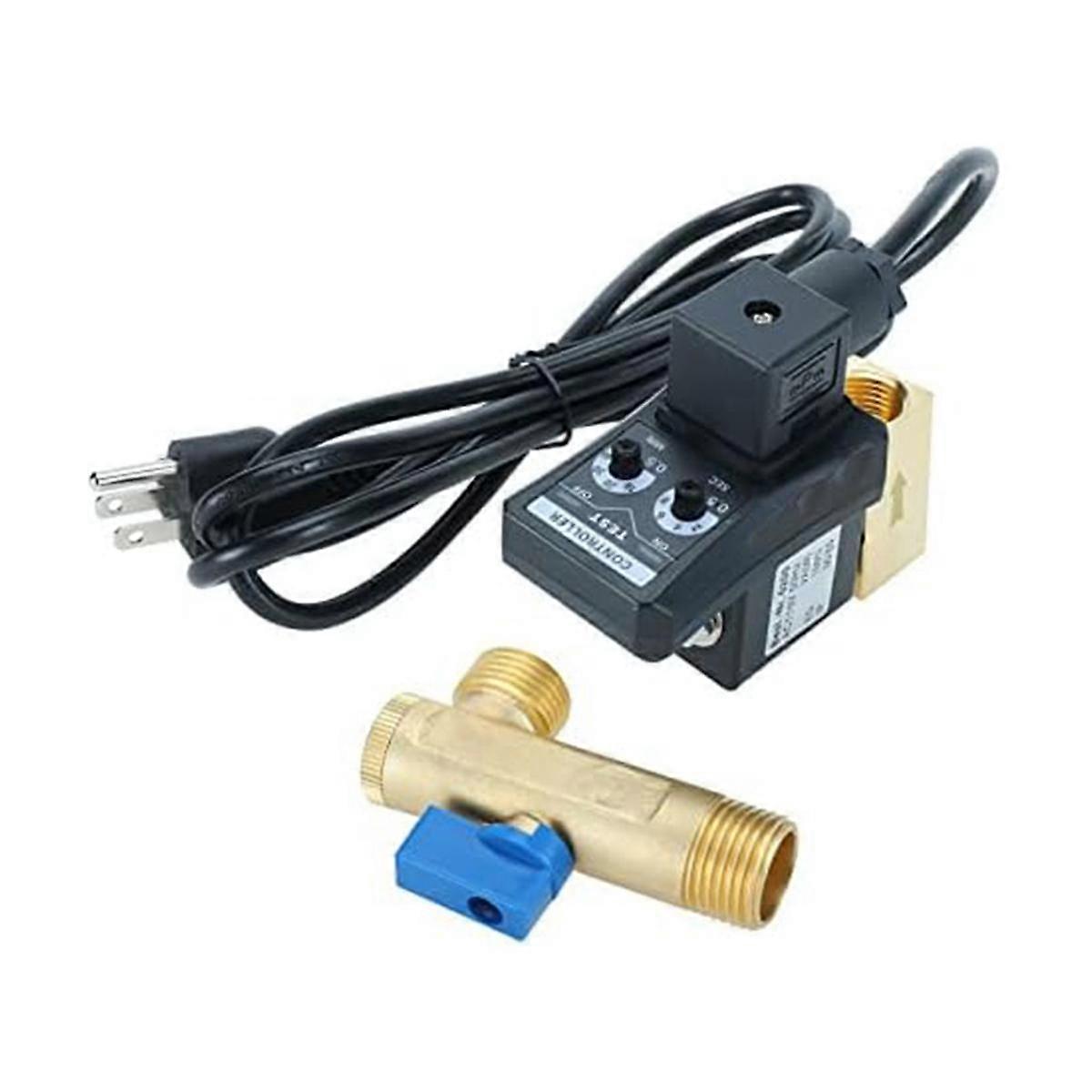 1/2 Zoll AC 110V Automatisches Kondensatablassventil, elektronischer 2-Wege-Luftkompressor-Wassertankablass