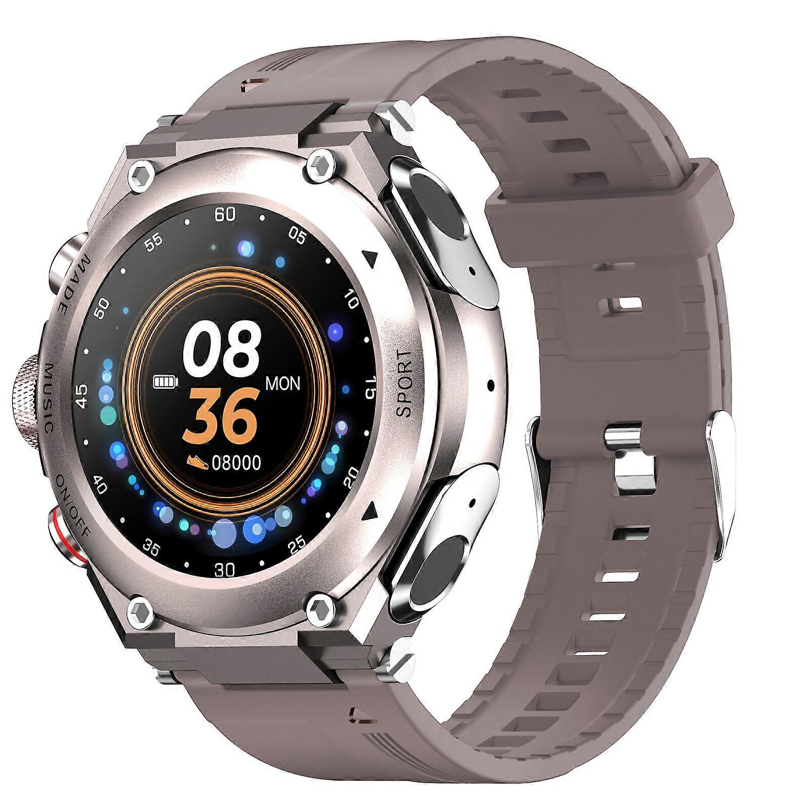 T92  3 in 1 Smartwatch Built-in Wireless Earbuds Speaker Round Fitness Tracker Music Body Temperature Heart Rate Monitor,100% New