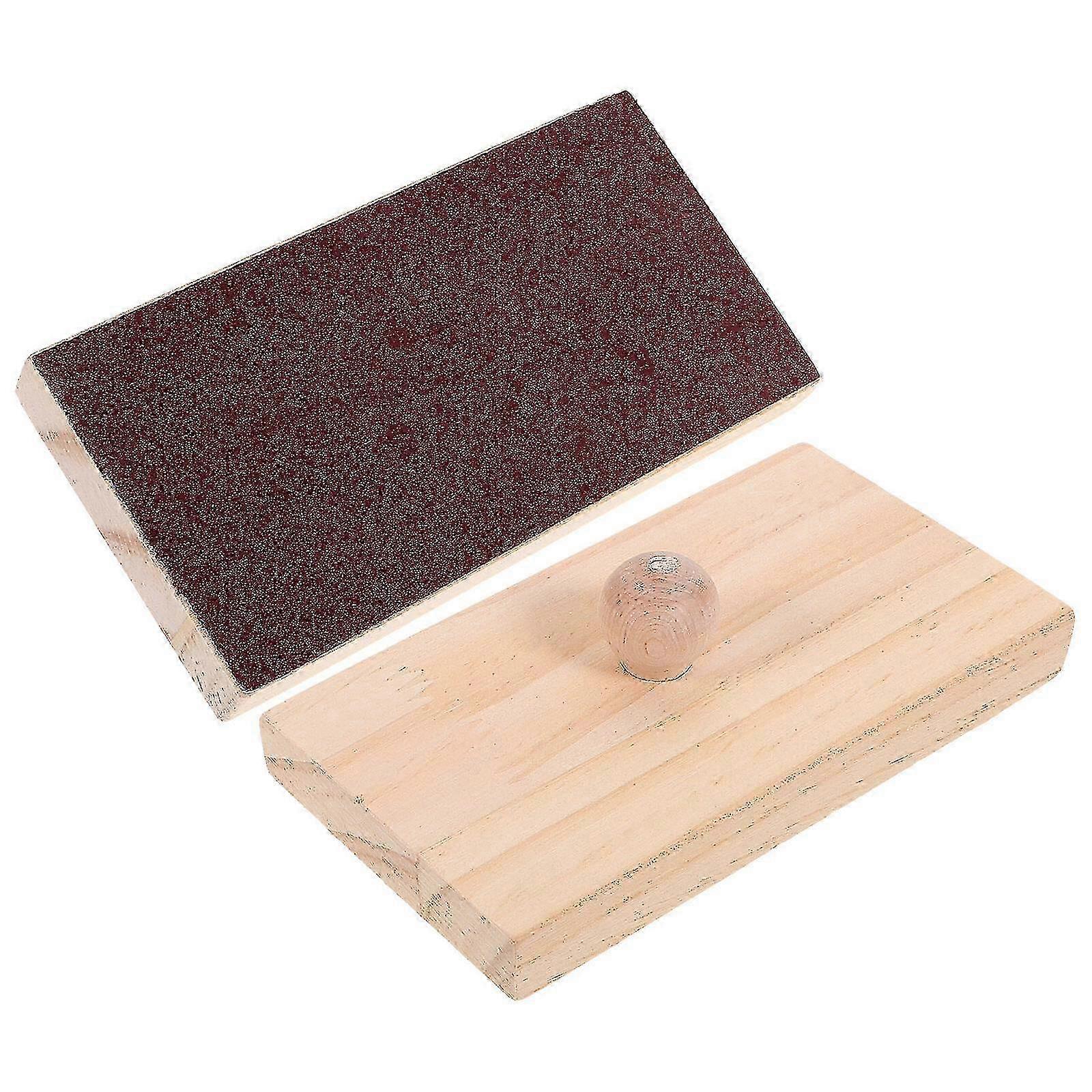 2pcs Bois Blocs De Sable Son Orff Instruments Éducation Panneau De Sable Instruments De Percussion