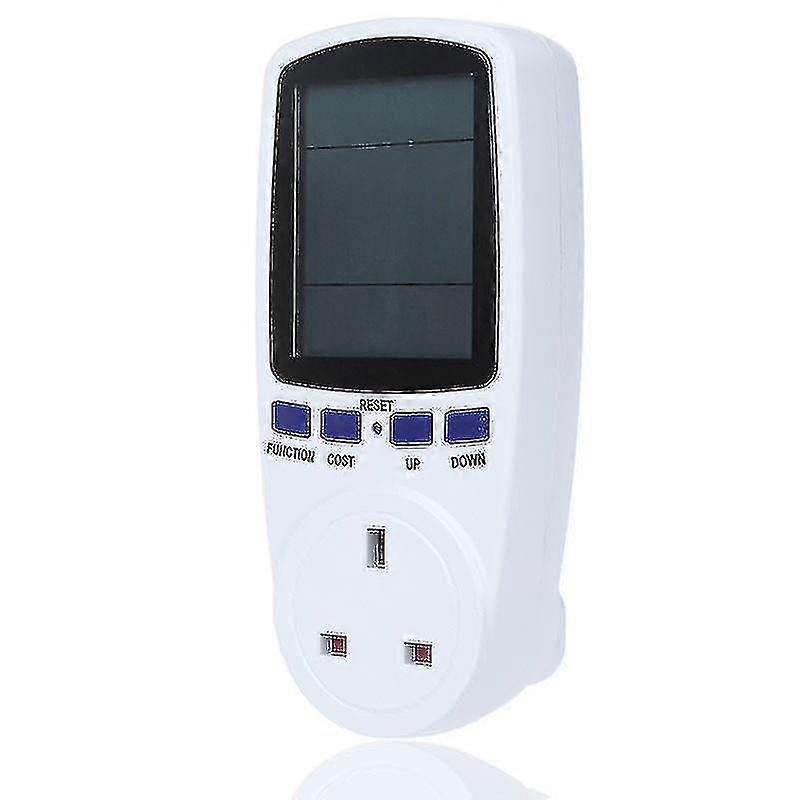 Stromverbrauchsmonitor, Stromverbrauchszähler Energieüberwachungs-Timer-Stecker Watt-kWh-Analysator-Plug-in mit LCD-Display für zu Hause Hotel Xin