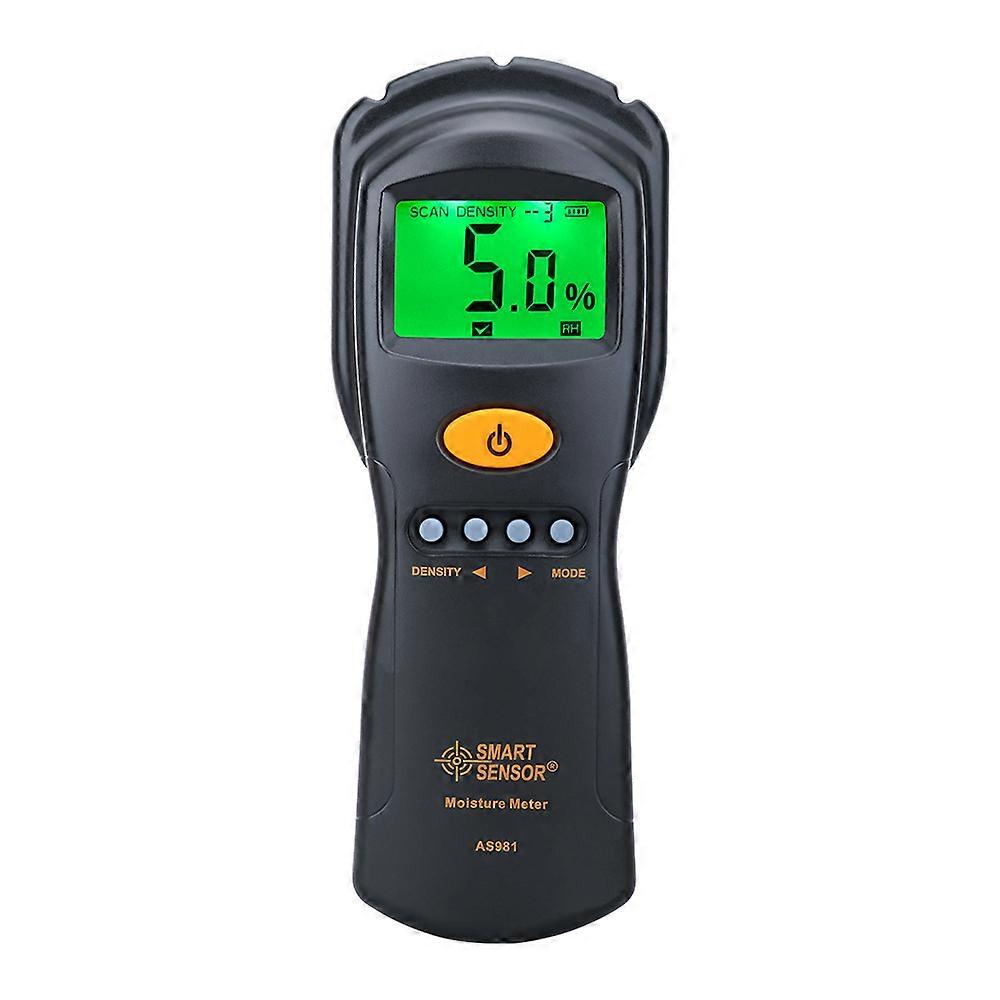 SMART SENSOR Digital Moisture Meter Hygrometer Detector for Wood Cardboard Lumber Humidity Tester Content Tester Range 2-70%-AS981