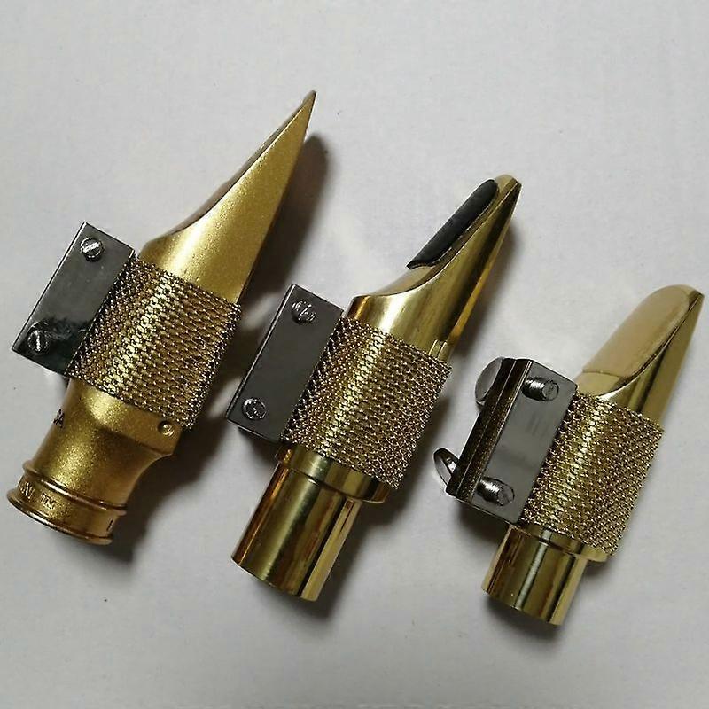 Gold plated chain clip saxophone mouthpiece ligature soprano tenor alto saxophone metal mouthpiece clip tight valve accessories