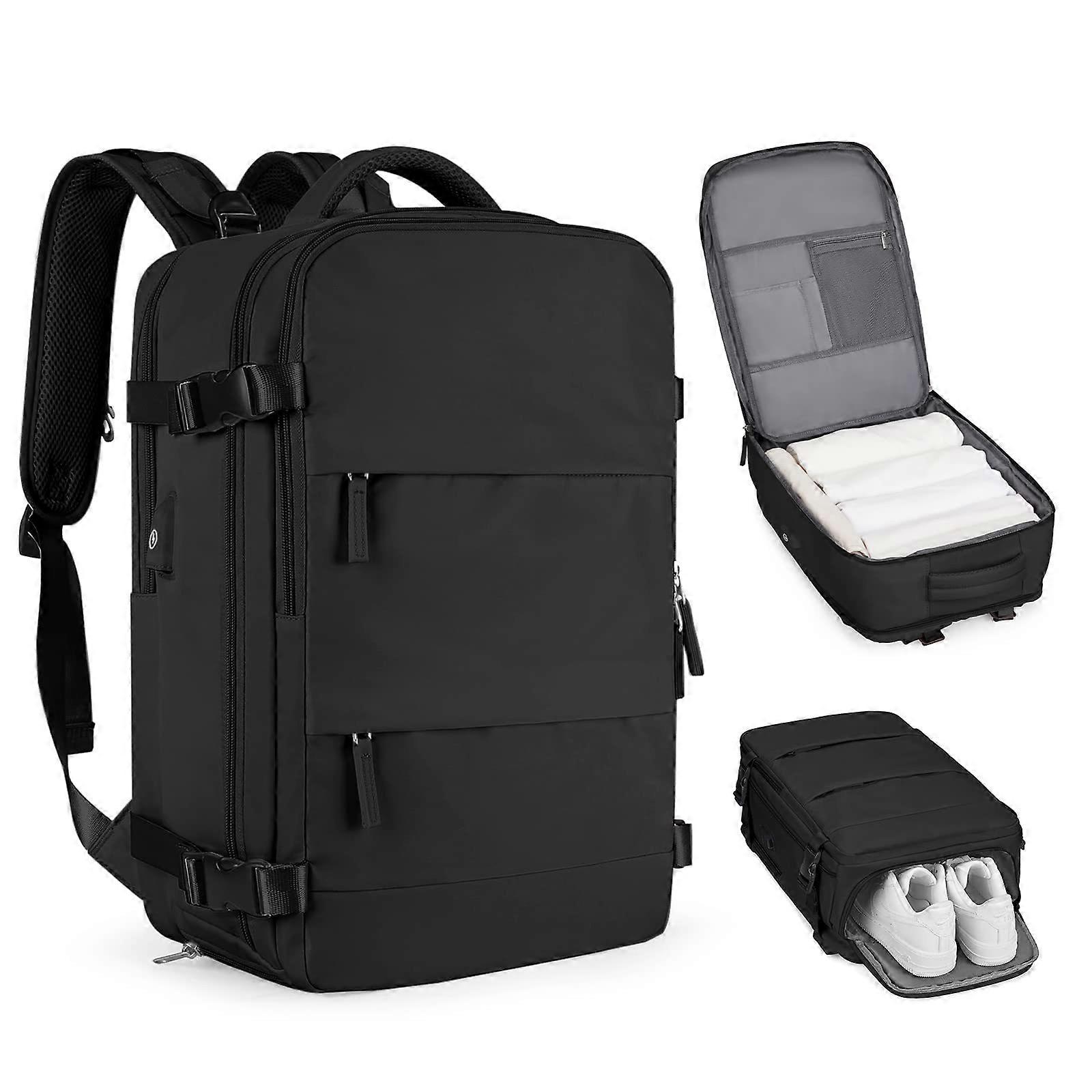 Leisure Backpack Travel Backpack-Black