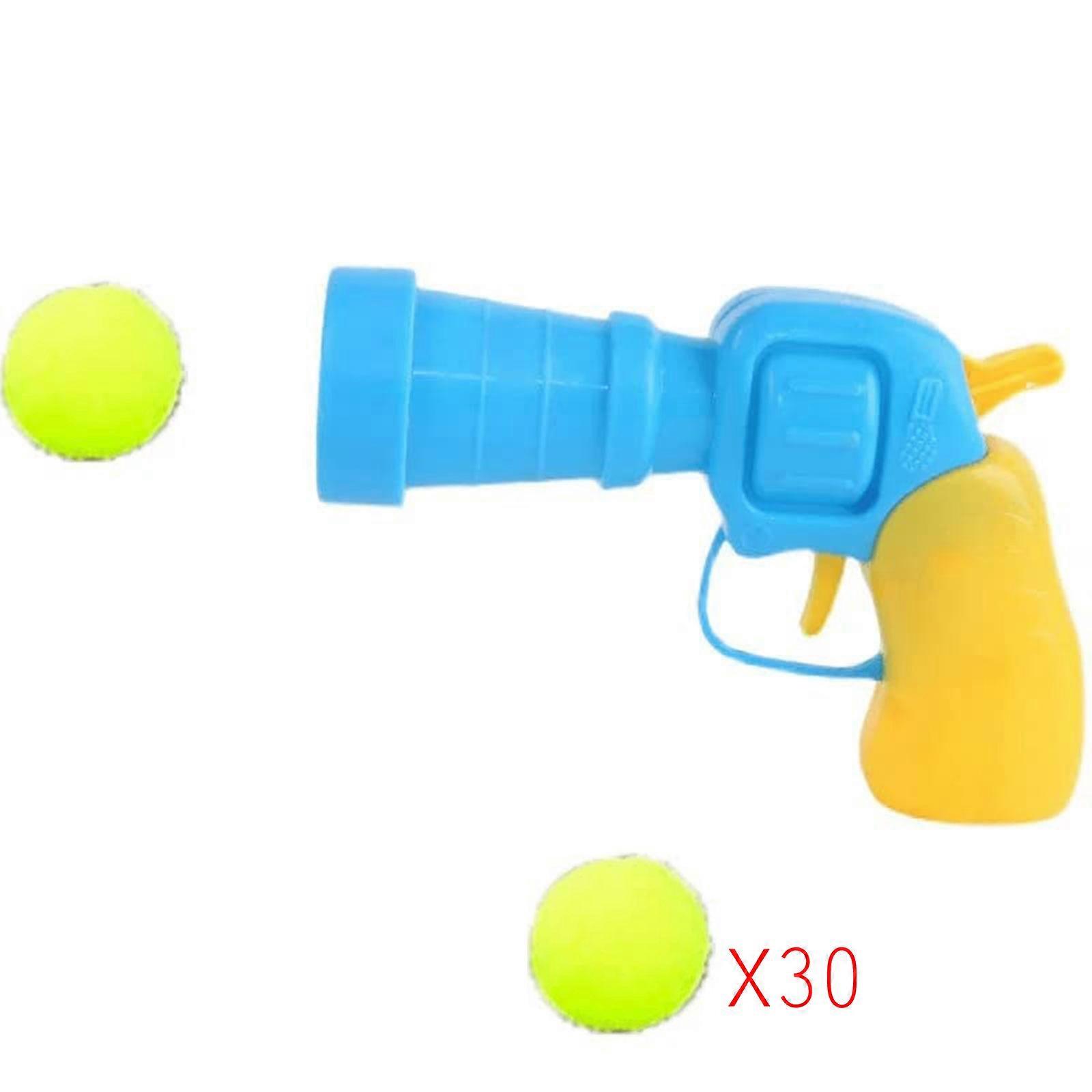 Interactive Cat Shooting Gun With Plush Ball Durable Soft Elastic Foam Ball Design Suitable For Cats Pet Supplies,100% New