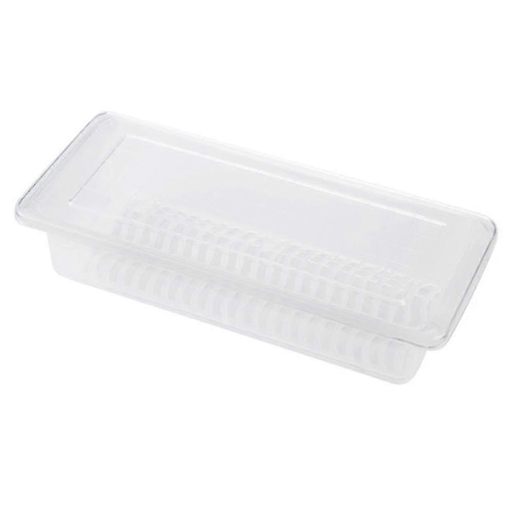 1/2/3pcs Kitchen Refriger Draining Preservation Box Transparent Plastic Food