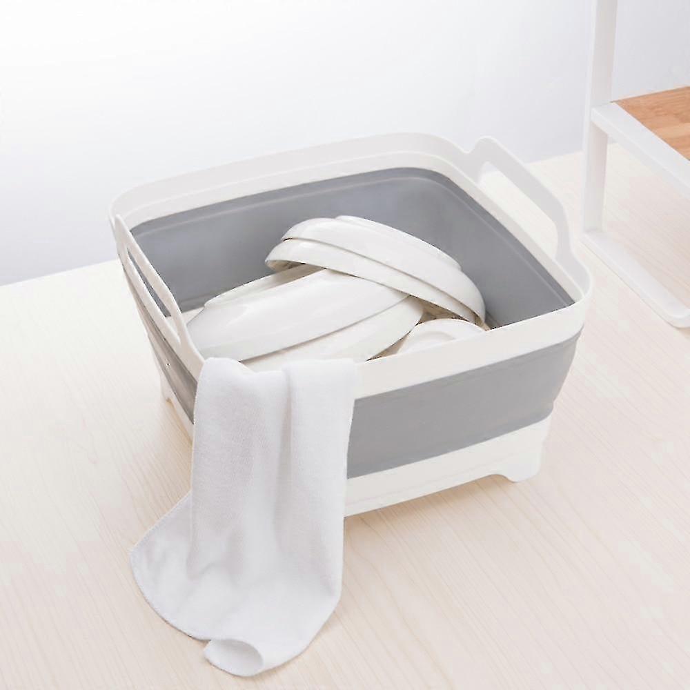 Plastic Foldable Wash Bucket Creative Portable Kitchen Bathroom