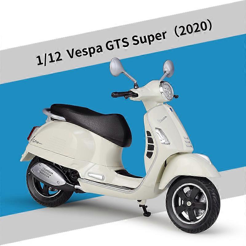 1:12 Vespa GTS Super 2020 -moottoripyörät Simulaatio Alloy-moottoripyörämallikokoelma Leluauto Lasten lahja