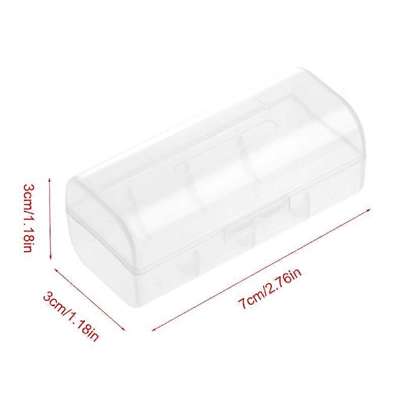 Transparent Plastic for Case Holder Container Battery Storage Box For 1X 26650 B