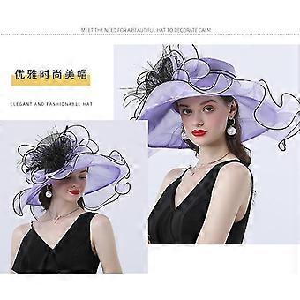 NY Fasjonabel Floral Krøllete Hatter For Dameklær Matchende Med Gatefotografering Solhatt