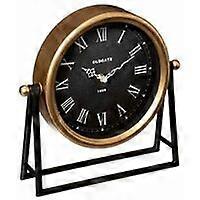 Metal Table Clock "Luca" 27cm Black