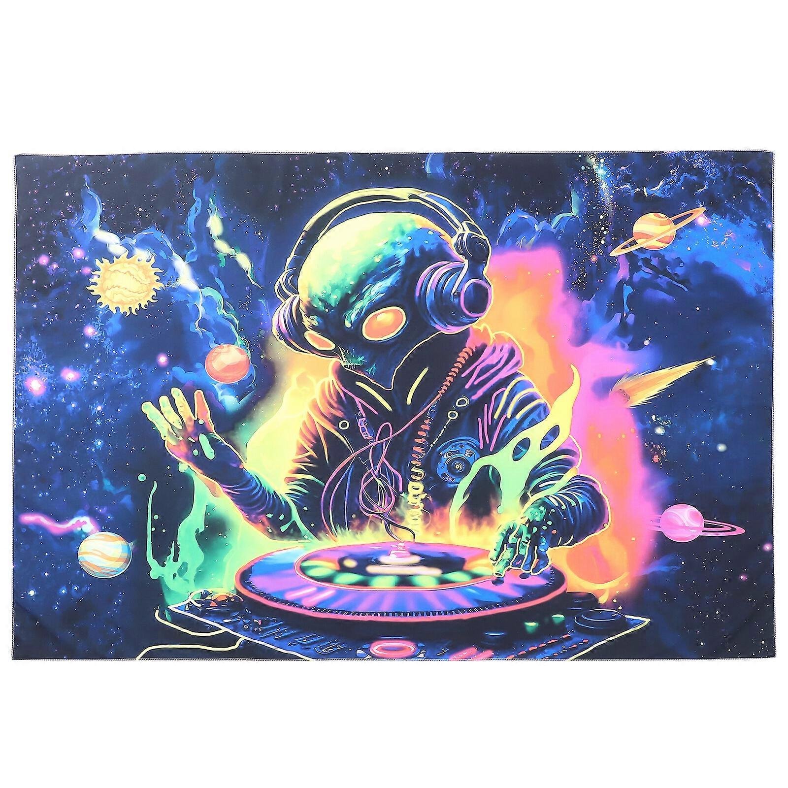 Alien Pattern Background Fluorescent Backdrop Tapestry Fashionable Wall Tapestry