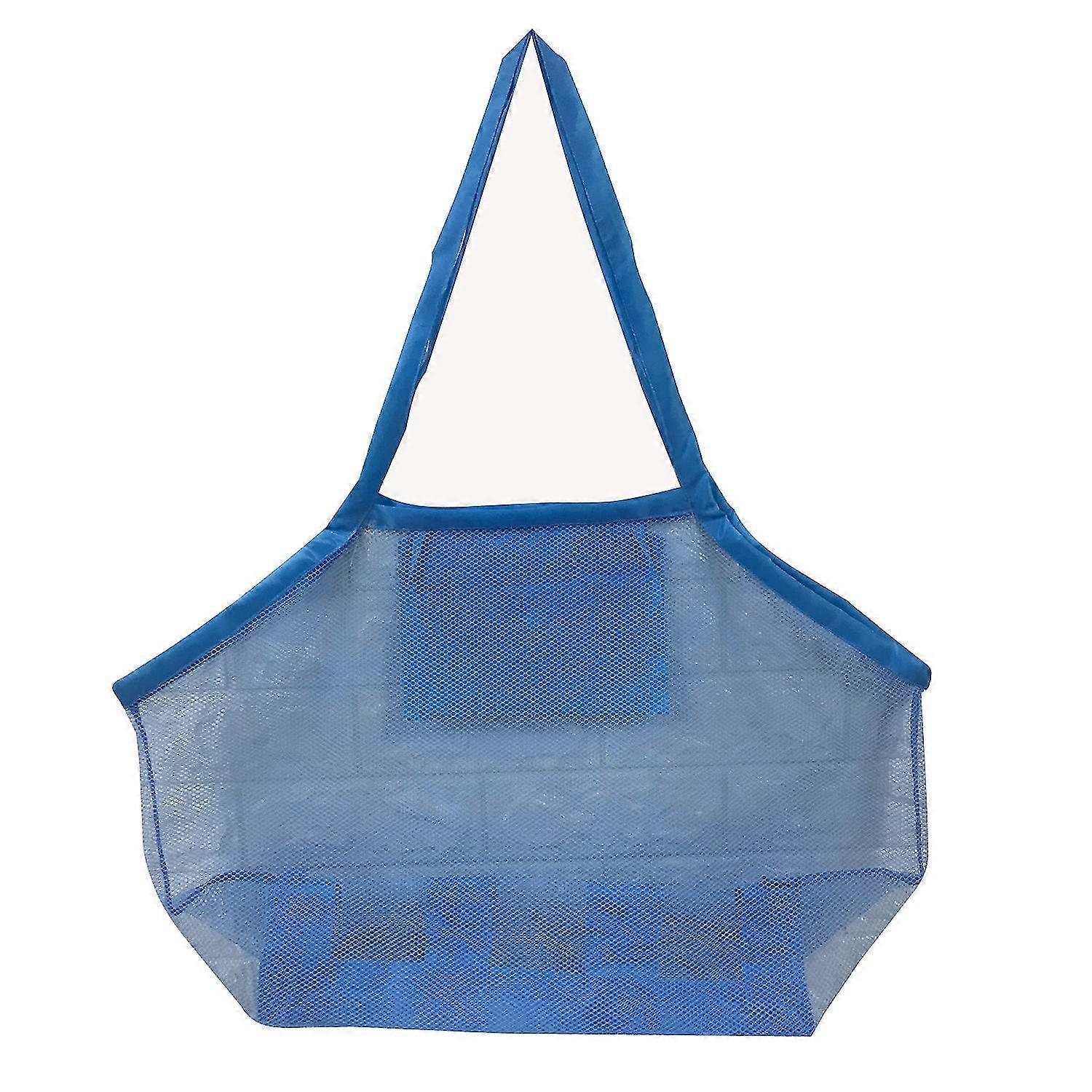 Beach Toy Mesh Bag Kids Shell Collecting Bag Beach Sand Toy Bag - MXBC