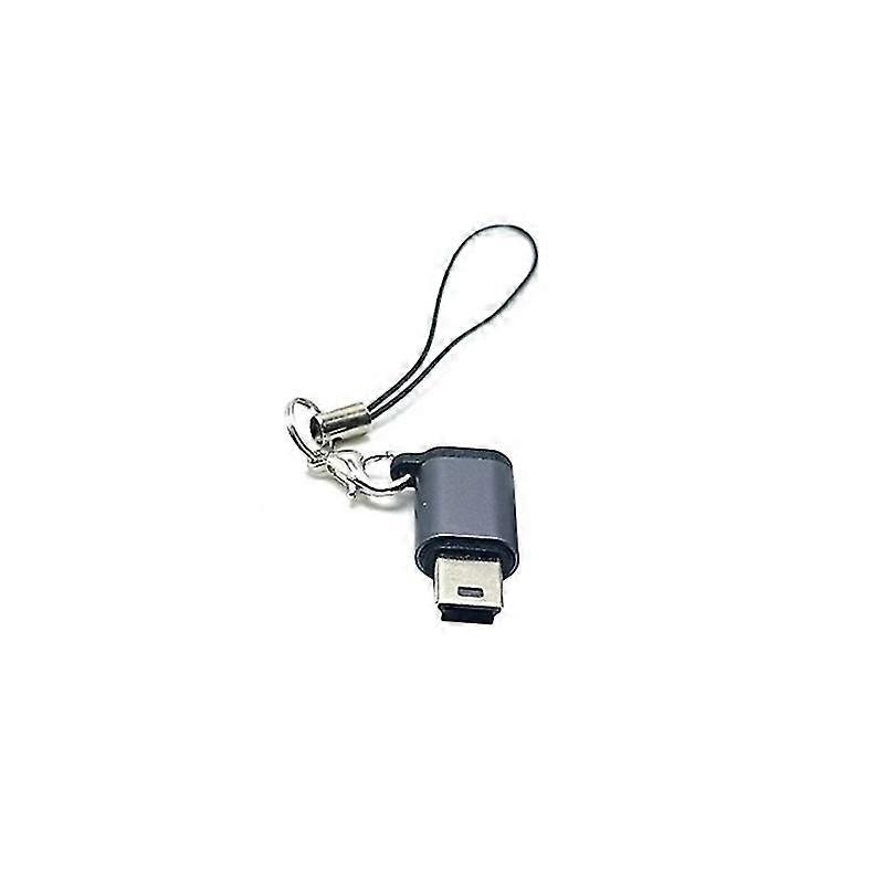 Mini Type-c To Mini Usb Adapter Converter + Strap For Cellphones Driving Record