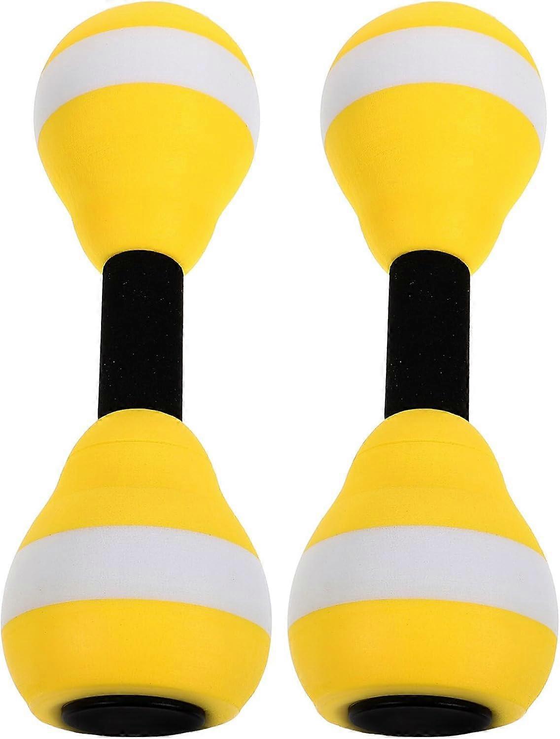 Pair of Aquatic Exercise Dumbell EVA-Foam Dumbbell Barbells for Water Aerobics Hand Dumbbells
