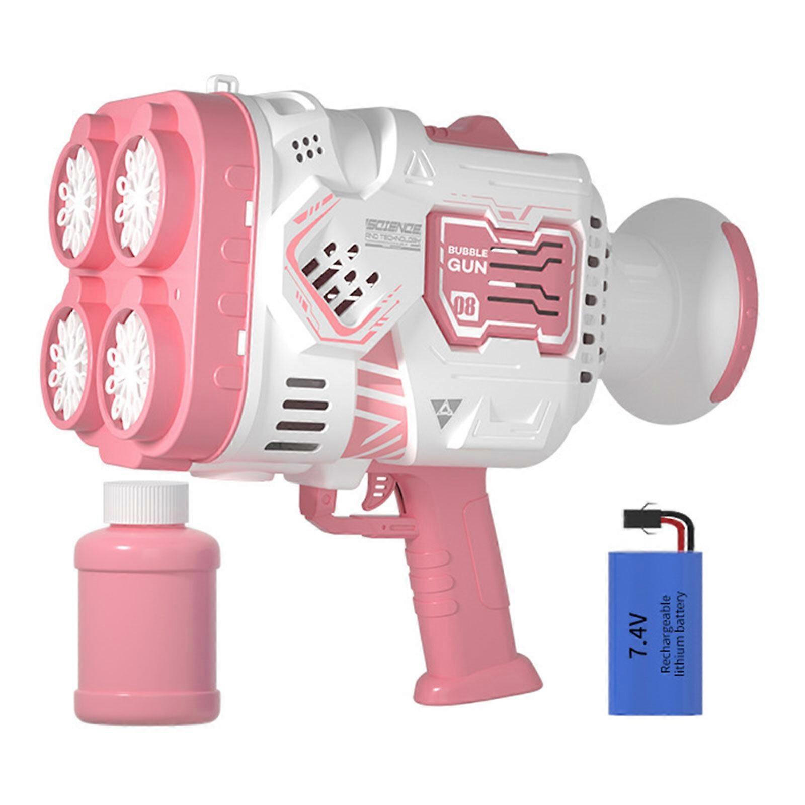 New Arrive Bubble Machine Rocket Boom Bubble with 48-Hole for Kids Rocket Bubble Maker Blower, Automatic Bubble Toys