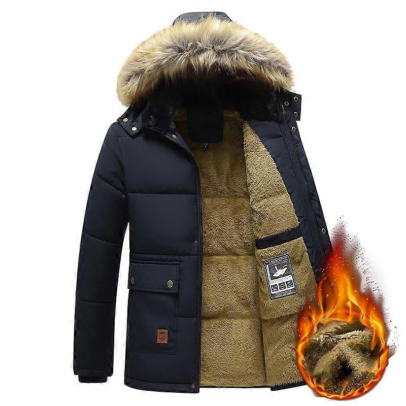 Men's Winter Coat Warm Parka Jacket with Removable Hood