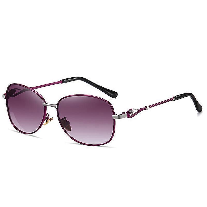 Polarized Sunglasses A684 Purple Frame Gradient Purple