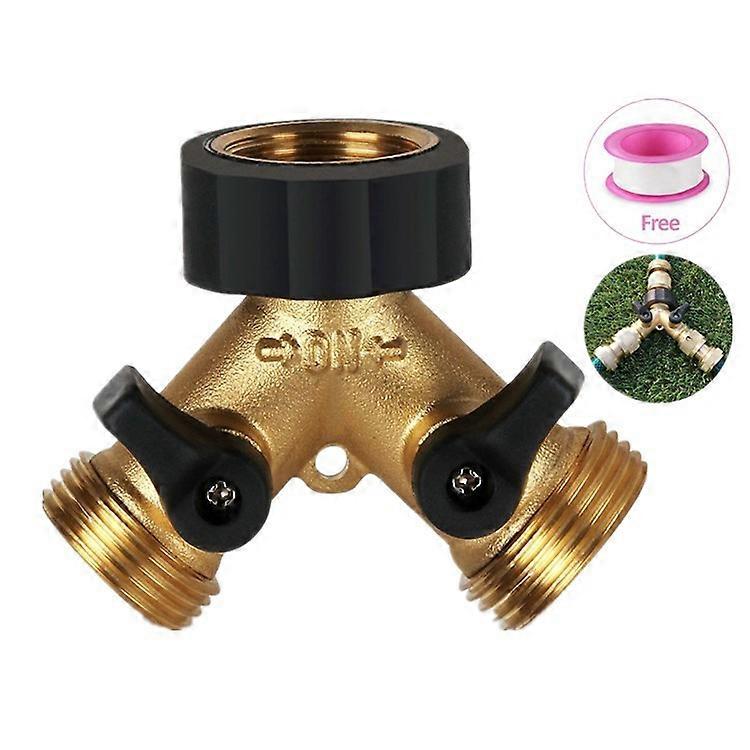 double washing machine tap 2-way Y-Distributor 3/4 Inch for Connection of 2 Appliances