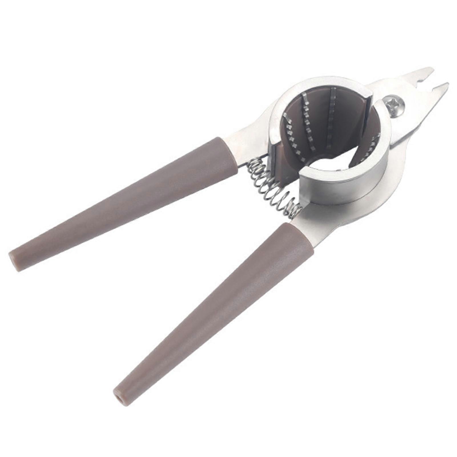 Stainless Steel Nut Cracker Ergonomic Spring Handle Hazelnut Pecan Almond Walnut Opener Plier Tong Clip Sheller Clamp Tool Kitchen Gadgets