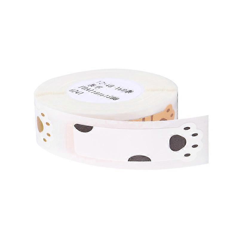 Thermal Printing Label Paper Barcode Price Size Name Blank Labels Waterproof Tear Resistant 12*40mm 160pcs/roll For Home Organizer Supermarket Store C