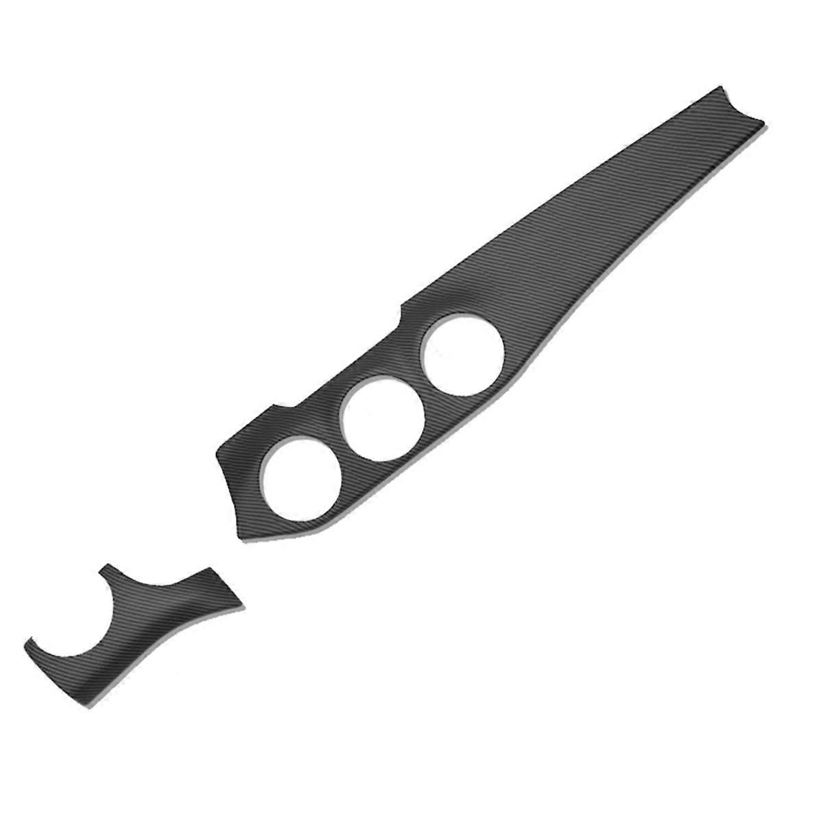 LHD Dash Aria Condizionata Pannello di Sfiato Trim Adesivo Copertura per CLA C117 GLA X156 13-19 Carbonio opaco Pa