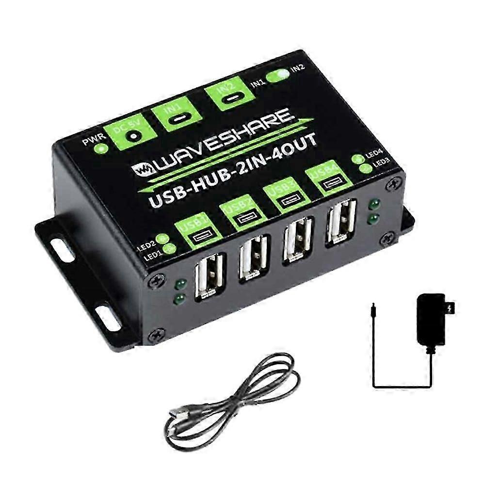 Industrial Grade USB HUB Extending 4X USB 2.0 Ports Multiple Protection Circuit Support Multiple O