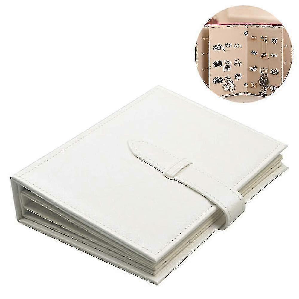 منظم القرط كتاب تصميم حامل القرط السفر مفصلي الأذن ستودز للكتب، قادرة على عقد 42 زوجا