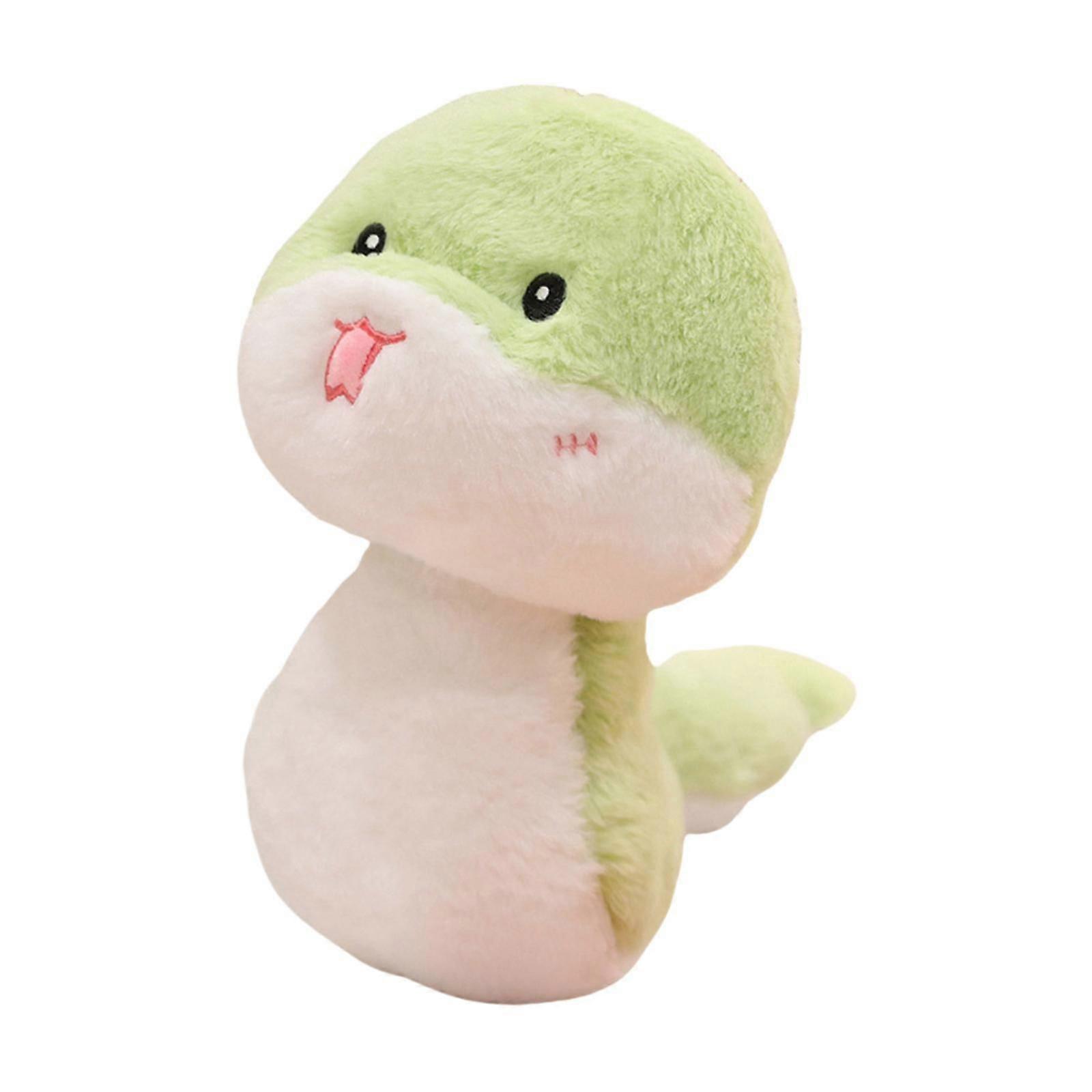 Chinese New Year Snake Plush Toy Collection Statue Snake Stuffed Animal green 24cm