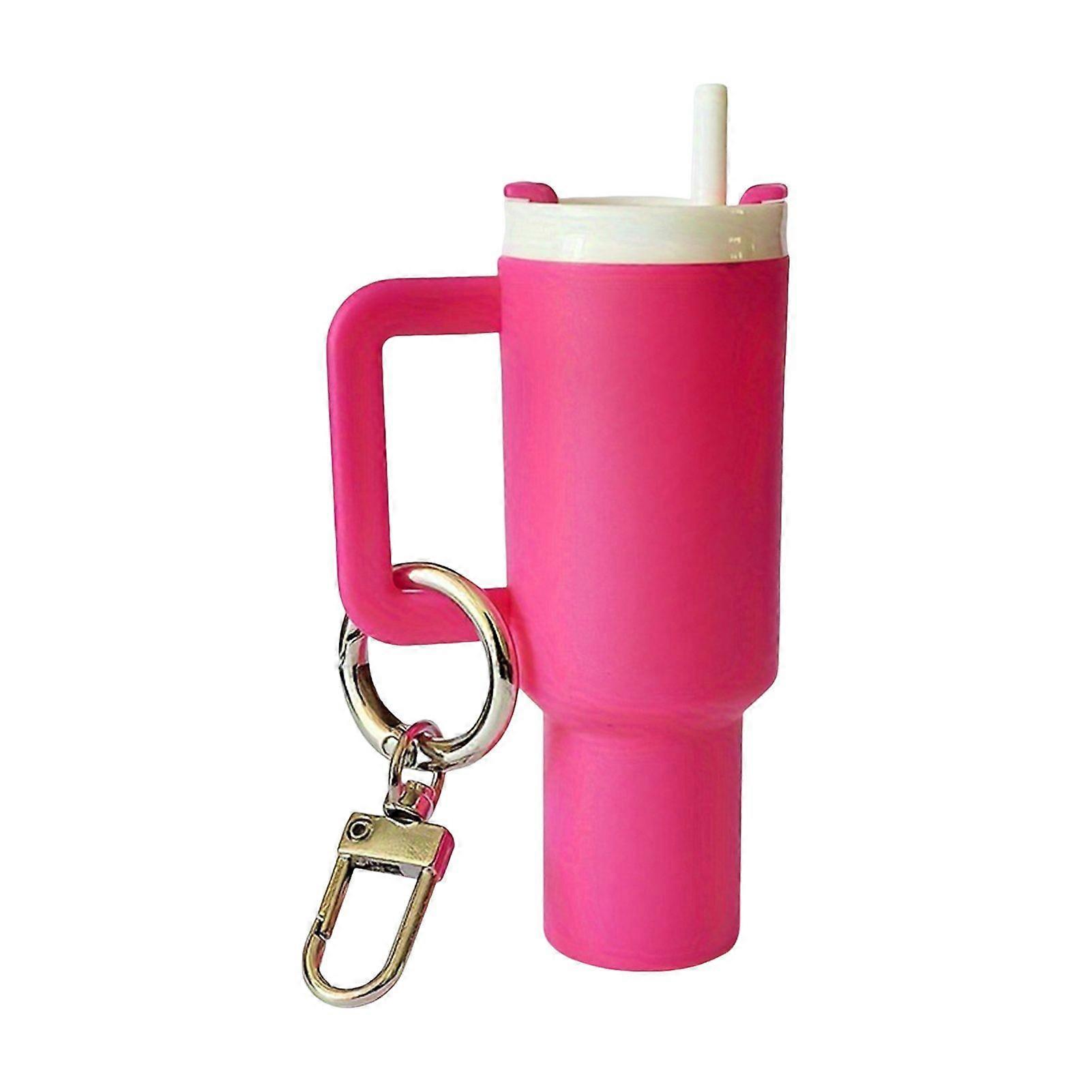 Mini Tumbler Keychain Compact Design Detachable Mini Water Cup Keychain Lipstick Holder Keyring Bag Keys Wallet Accessory