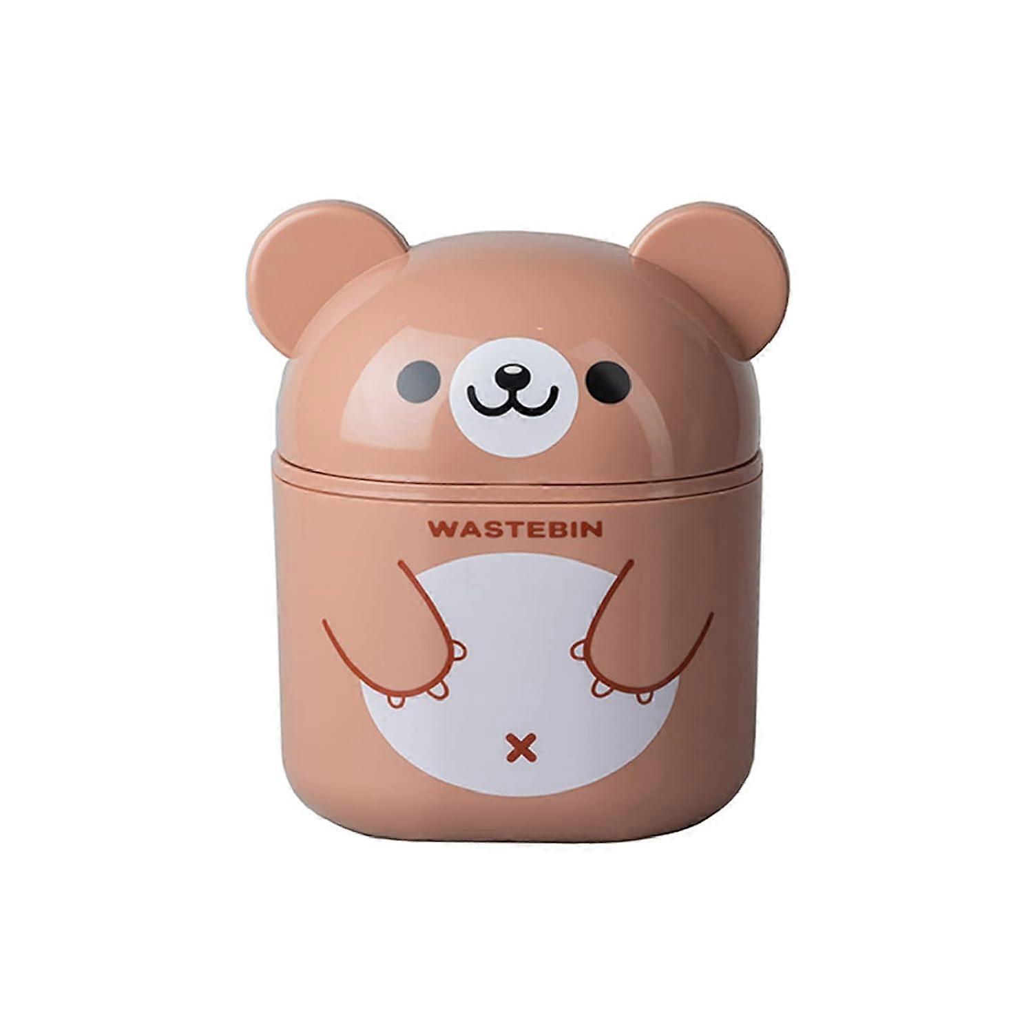 Mini Desktop Trash Can for Office and Vanity Use, Compact Size, Durable Plastic, Stylish Design, Easy to Clean