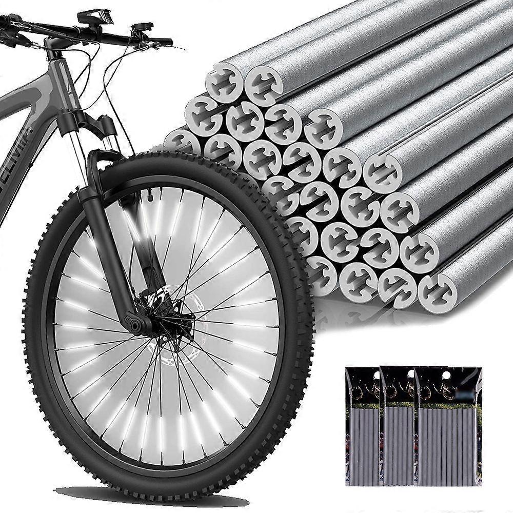 36pcs spoke reflector 360  visible and easy to install - bicycle spoke reflector made of reflective material