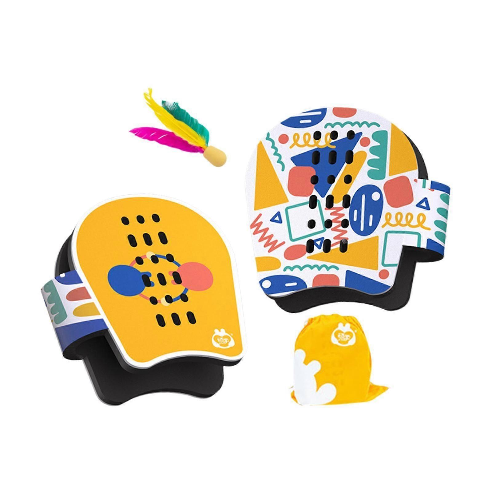 キッズバドミントンセットボールシャトルコックポータブルパークインドアビーチおもちゃ用