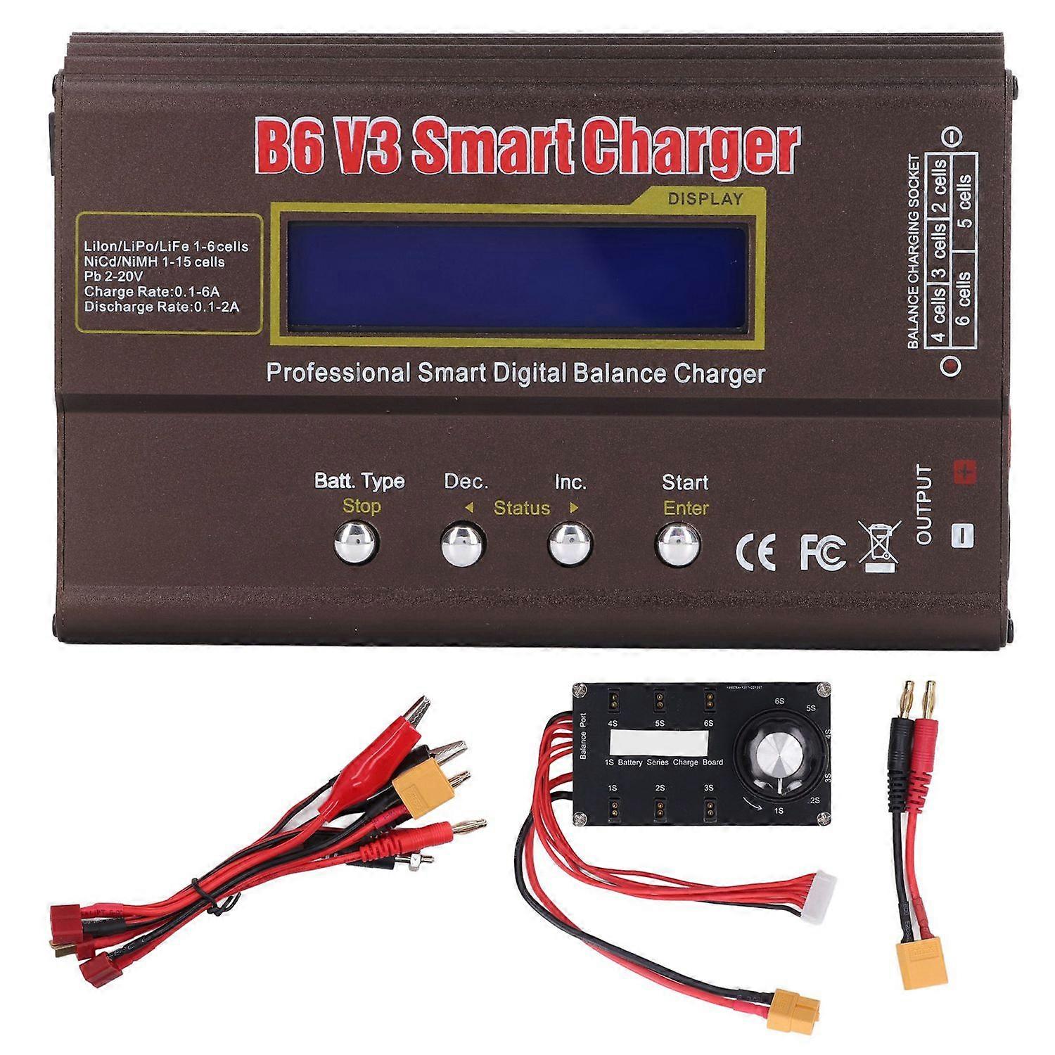 2S to 6S Smart Balance Charger Automatic Identification Lipo Battery Balance Charger Series Charging