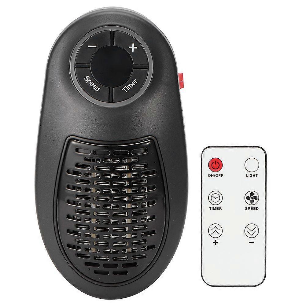 Mini Home Heater Remote Control Timing Adjustable 2 Gears Air Warmer Noiseless EU Plug 220V