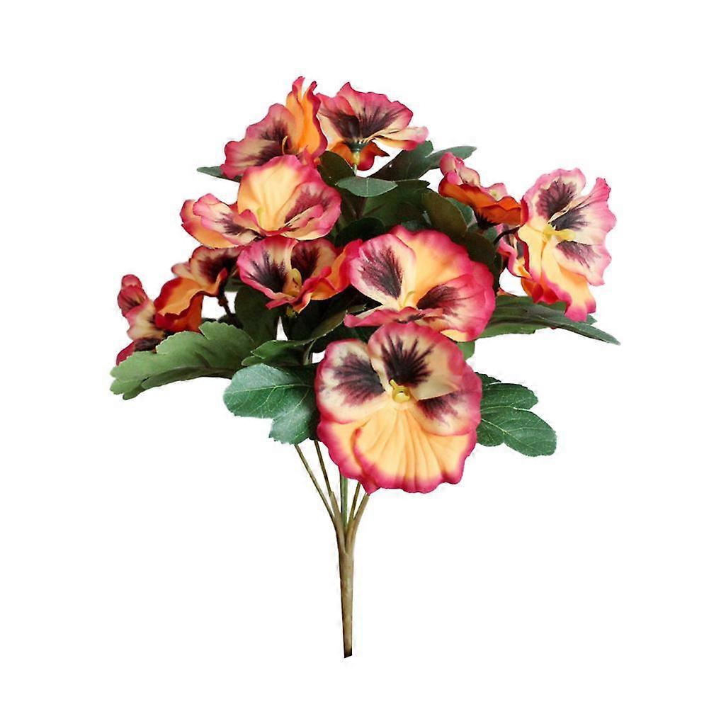 Blooming Bouquet Artificial Flower Pansy Garden DIY Stage Party Home Wedding Craft Decoration