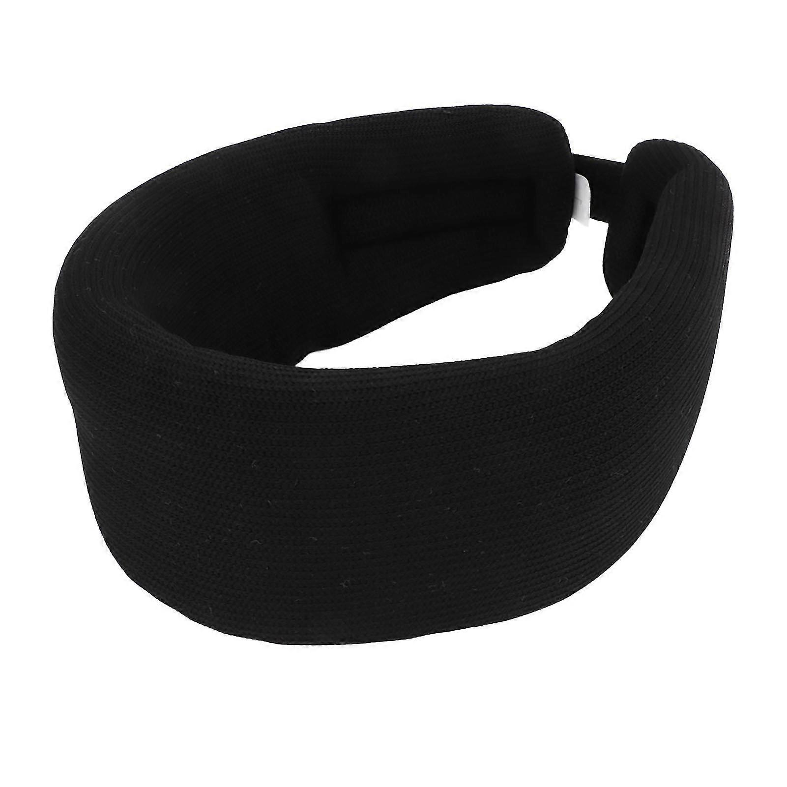 Soft Foam Cervical Collar Adjustable Neck Brace compatible with Neck Pain Relief Black M