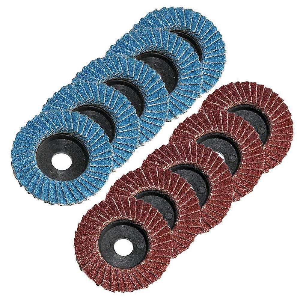 10 PCS 2-Inch Grinding Wheel Flap Discs 80 Grit for Metal Polishing Compatible with Angle Grinders