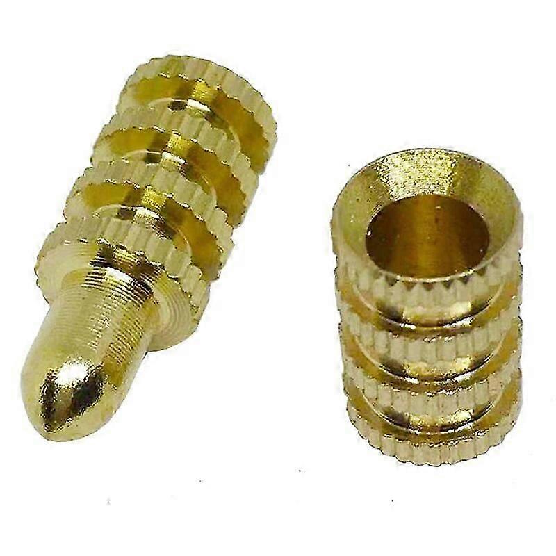 10 Pair Solid Brass Table Pins Dowels Table Bolt Sleeve Connectors Table Leaf Hardware Table Top Leaf Alignment Pins