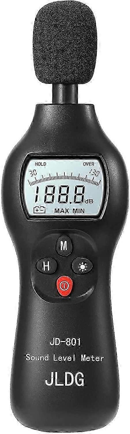 Sound Level Meter, 30-130dB Digital Sound Level Meter with Max/Min/Real Time Data Hold Function, Professional High Accuracy Decibel Meter
