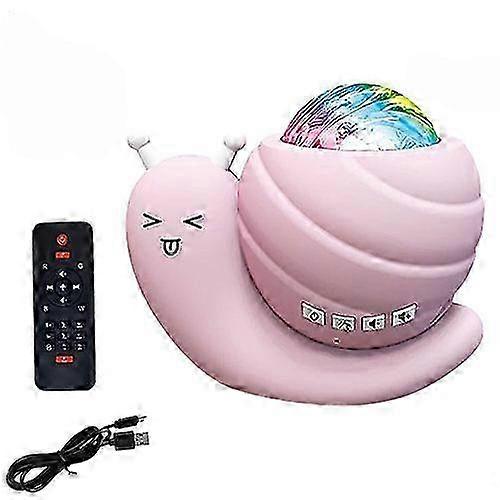 Star Projector, Aurora Galaxy Projector, Cute Snail Night Light for Kids, with Remote and Bluetooth Speaker