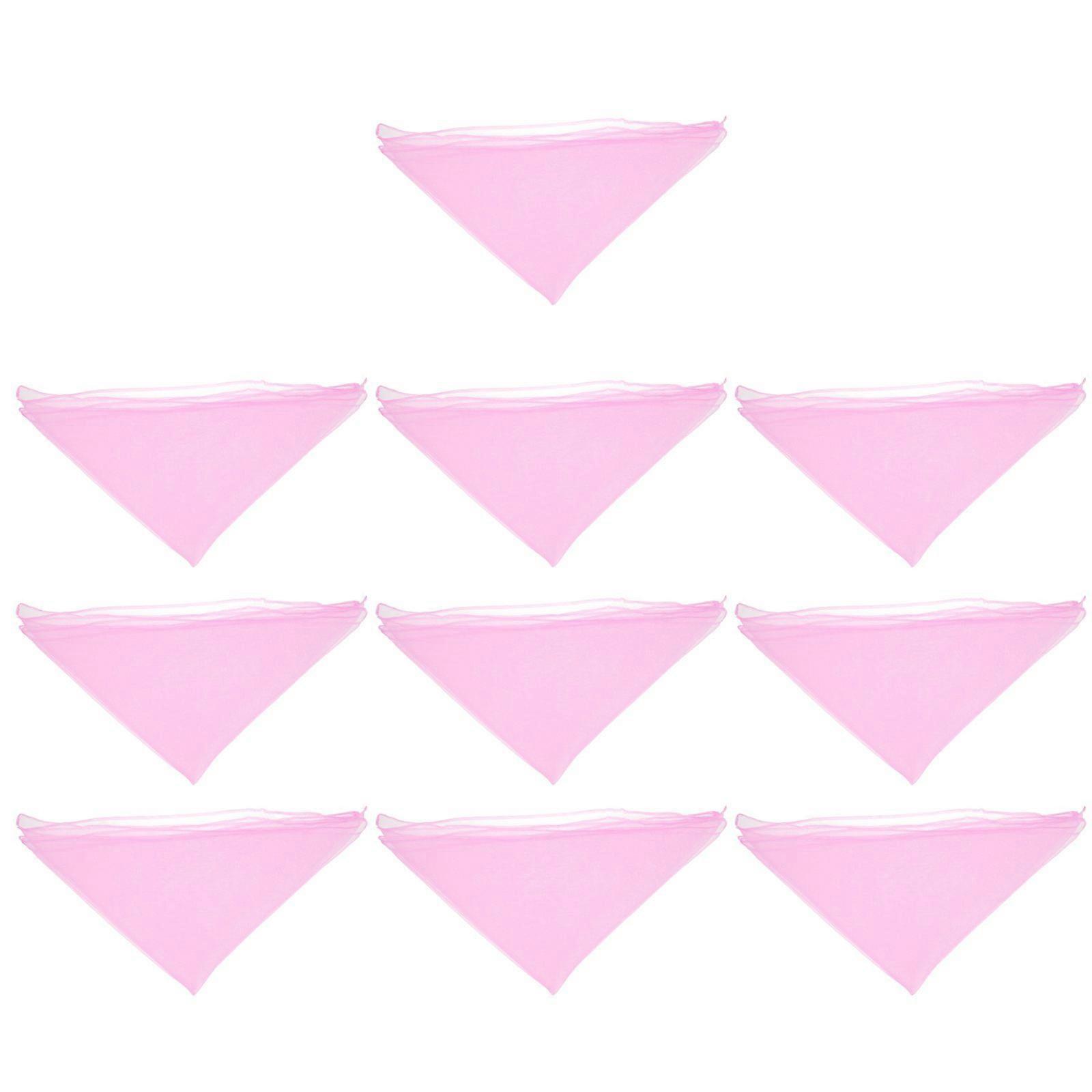 10Pcs Silky Dance Performance Scarves Performance Props Small Plain Scarves