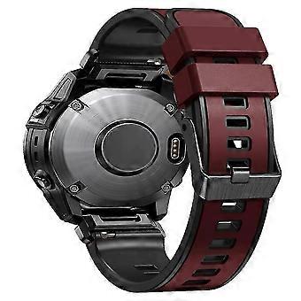 Tipo J Kalebol Klb-ssgj-001 para Fenix 7x/7x Pro Reloj de silicona 26mm correa Dual Style H Multicolor