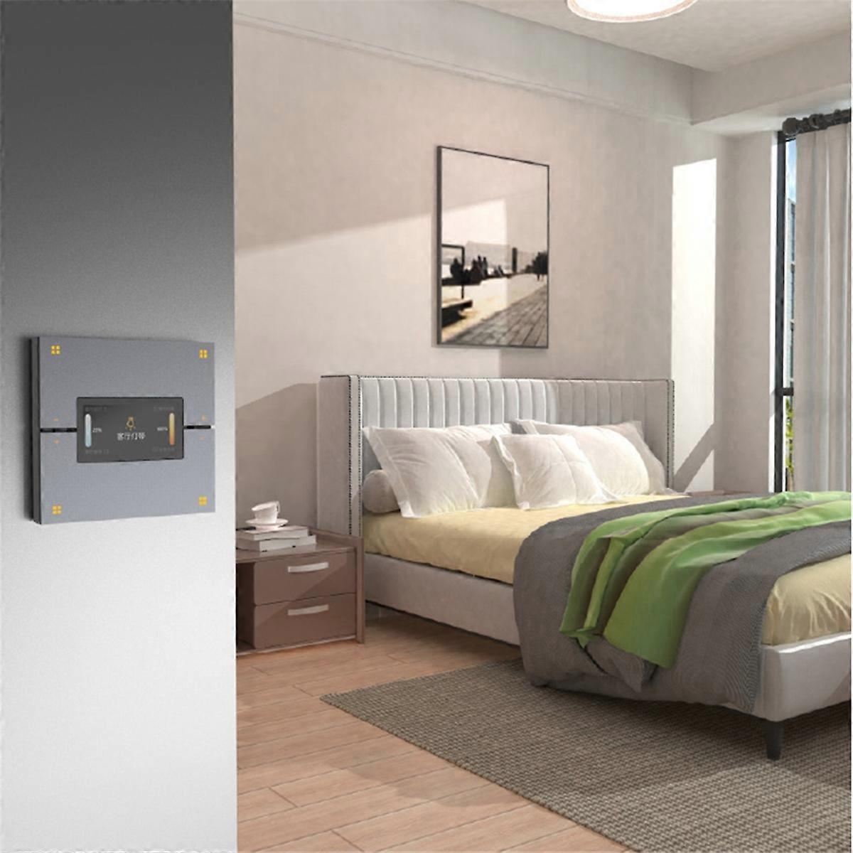 Tuya Smart Home 3.5-Inch Radar Human Body Sensor Push Button Screen Wall Switch Zigbee Smart Switch