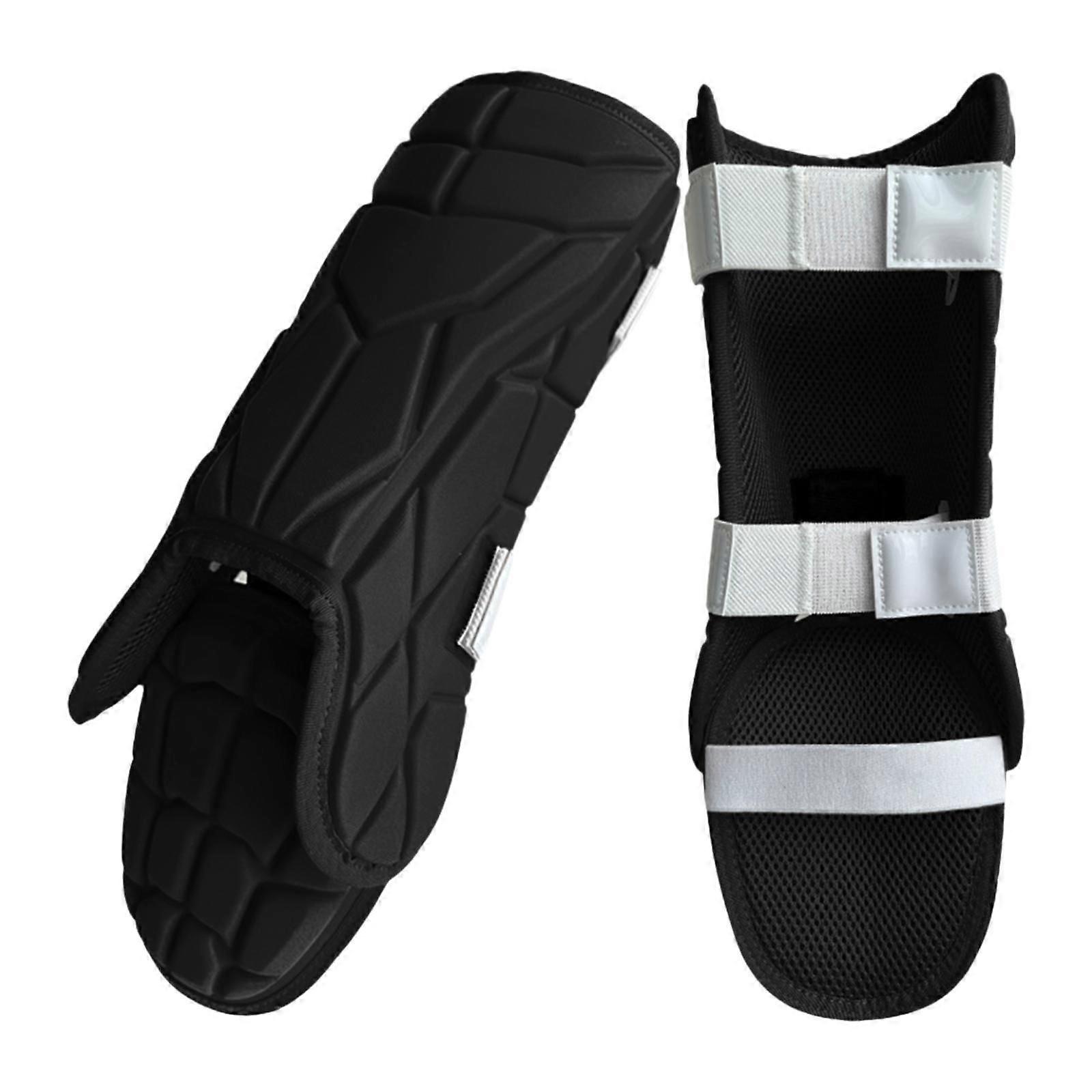 بيسبول الضرب حراس الساق للبالغين حراس القدم الرياضة الكرة اللينة حراس الساق أسود