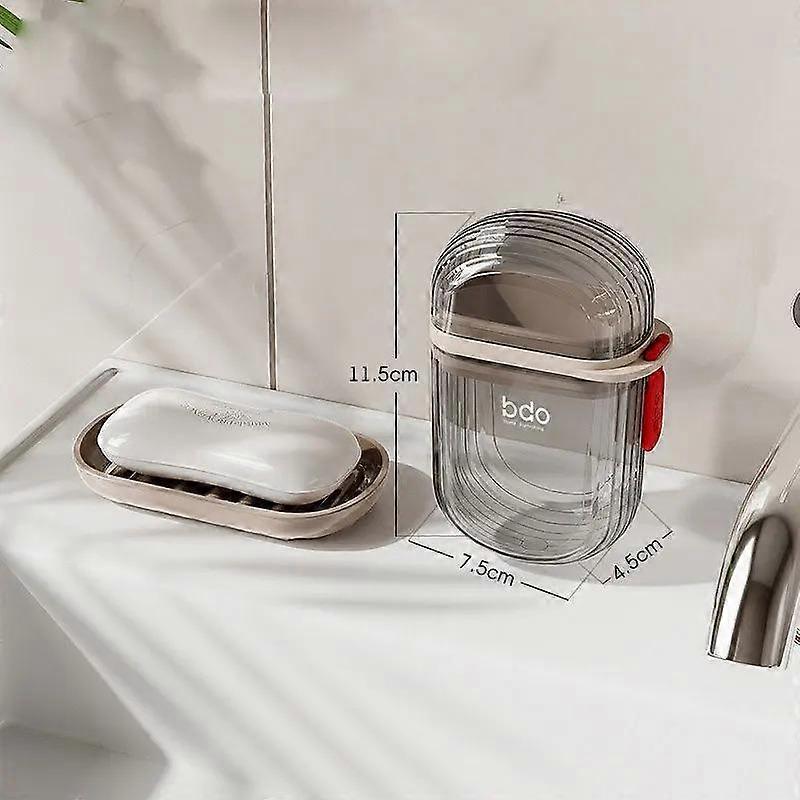 Portable Soap Storage Box Sealed Waterproof Travel Home Bathroom Soap Plate Camping Portable Storage Soap Soap Transparent Soap