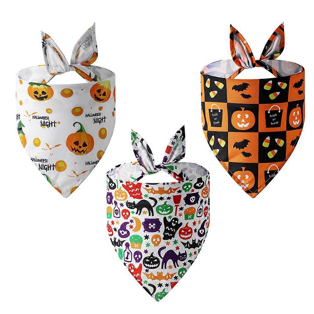 Chic Halloween Tillbehör, Triangel Halsdukar Haklappar Icke-blekning För Den Ultimata Pet Styling Experience