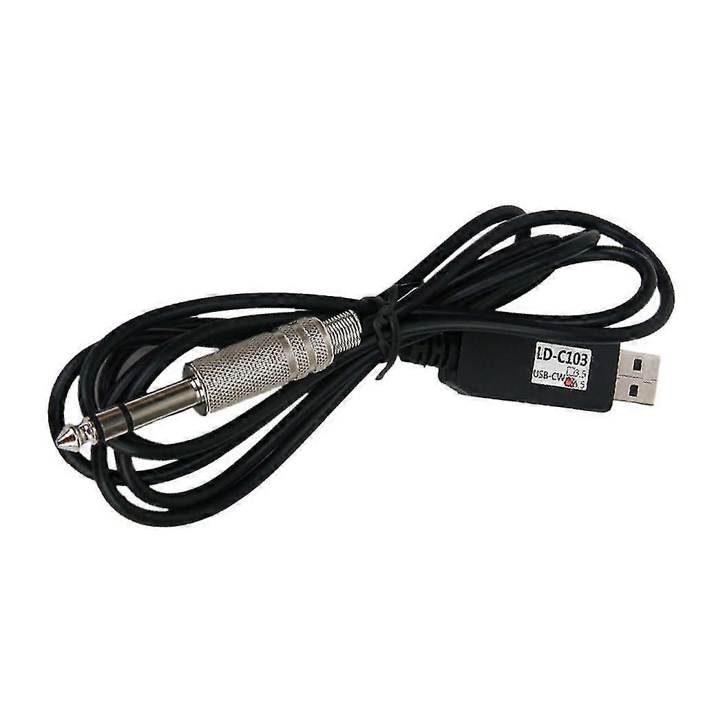 U-cw 6.5mm Key Port Data Cable For Pc Morse To Radio